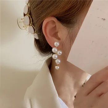 Epocă De Mare Margele Perla Cercei Ciucure Pentru Femei Moda Bijuterii Coreea Doamnelor Elegante Farmece Ureche Bijuterii Cadouri Partid