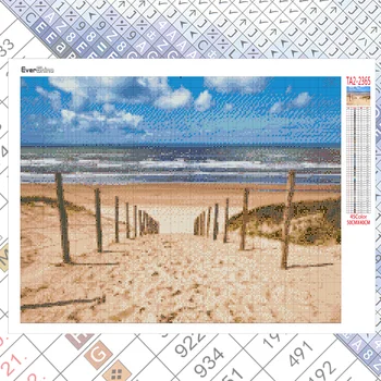 Evershine Plină Piața de Foraj 5D DIY Diamant Pictura Peisaje Plajă Broderie Cusatura Cruce Mozaic Șirag de mărgele de Artă Kit Decor Acasă
