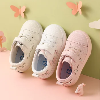 Babaya Pantofi pentru Copii de 1-3 Ani Copii Toddler Pantofi Fete Pantofi 2021 Primăvară Nouă Fluture Printesa Pantofi Casual