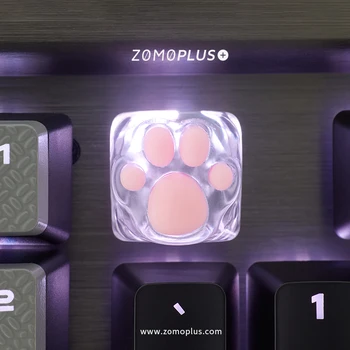 1BUC Drăguț 3D Transparent Forma Personalitatea Pisica cu Gheare Translucid Keycap Silicon Tastatură Mecanică Rășină Keycap Cherry MX Axa