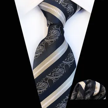 Clasic Cravate Barbati Negru Florale 8cm Mătase Cravata, Batista de Buzunar Pătrat de Afaceri de Nunta Formale Cravata Cadou pentru Barbati