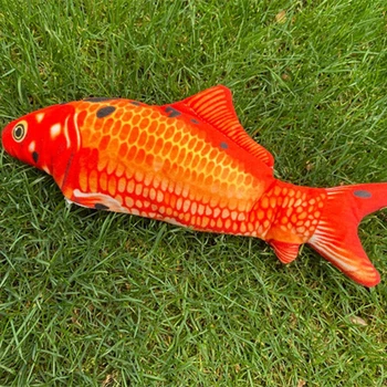 Flop Pește Pește în Mișcare Jucarie de Plus Cu Lumina si Sunet Realist Flop Pește Wiggle Pește Jucării Mișcare Pisoi Jucărie CLH@8