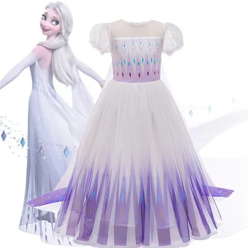 Copiii Nou Elsa Rochie Albă De Carnaval Costum Printesa Snow Queen 2 Elza Costum Copii Fantezie Deghizare Rochii De Petrecere