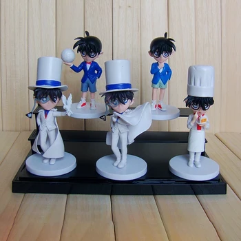 5pcs/set Kawaii Detectiv Conan Japonia Anime Figura PVC Jucării Drăguț Copil Phantom Thief Păpuși Cameră Decor Ornamente Cadou pentru Baieti
