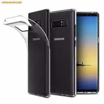 Caz de telefon pentru Samsung Galaxy A3 A5 A7 2016 J3 J5 J7 2017 S10 S10E S6 S7 edge S8 S9 Plus Prime note8 capac spate tpu moale Clar