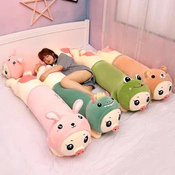 110cm Cârnați de Porc Jucării de Pluș Mult Animalele de Pluș Drăguț de Pluș Moale Păpuși Somn Perna Baby Companion Cadouri de Ziua de nastere Pentru Copii