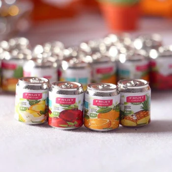 4buc 1/12 Drăguț casă de Păpuși în Miniatură Băutură de Fructe Pot Sticla Pretinde Juca Alimentare Casa Papusa Accesorii