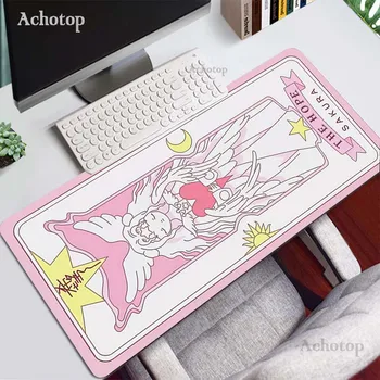 Anime Cardcaptor Sakura Mousepad Gamer Drăguț 90X40 kawaii Kuro Mari Gaming Mouse Pad XLL Blocare Marginea Laptop Notebook Birou Mat