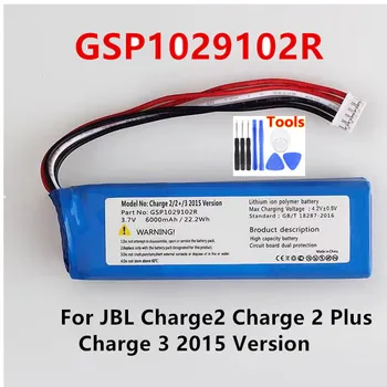 Original GSP1029102R 6000mAh Acumulator de schimb Pentru JBL Charge 2 Plus Taxa de 2+ taxa de 3 Versiune P763098 Baterii + Instrumente