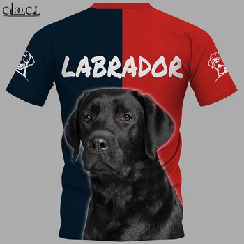 CLOOCL 2021 mai Nou Câine Labrador cel Mai bun Prieten 3D Imprimate Barbati Tricou Harajuku Vara Maneca Scurta Casual Unisex Topuri Picătură de Transport maritim