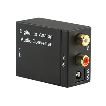 Digital la Analogic Convertor Audio Digital Optic CoaxCoaxialToslink să Analog RCA L/R Audio Convertor Adaptor Amplificator