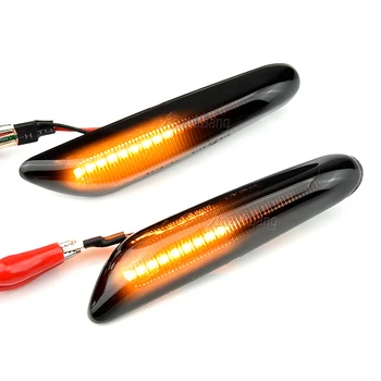 2 buc LED-uri Dinamice de Semnalizare de poziție Laterale Lumina Secvențială Lumina de Semnalizare Pentru BMW E90 E91 E92 E93 E60 E61 E81 E82 E83 E84 E88 E46