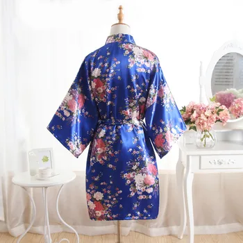 Îmbrăcăminte De Noapte Set Femei Casual Sexy Mătase Floare De Cires Kimono Cămașă De Noapte Dressing Dantela Robe Halat De Baie, Lenjerie De Haine Pentru Femei