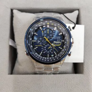 De lux Marca Japonia Cuarț Ceasuri Business Casual Otel/piele Trupa Ceas Barbati Blue Angels Lume Cronograf Ceas de mână
