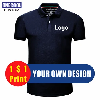 Vara Ieftine Scurt cu Mâneci lungi Tricou Polo Personalizat Logo-ul Brodat Personalizate Imprimate Design de Brand Text ONECOOL 2021