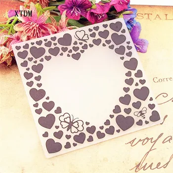 De paști plastic șablon de inima ambarcațiuni carte de a face carte de hârtie album de nunta de decorare Relief foldere