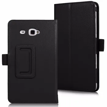 Ultra Slim Litchi 2-Folder Folio Stand Piele PU Caz Acoperire Pentru Samsung Galaxy Tab 7.0 2016 T280 SM-T280 T280N T285 Tableta
