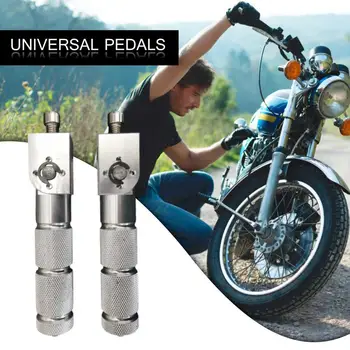8mm PedalsBlack Feliuta CNC Aluminiu Universal Motociclete Biciclete cu Motor Pliere Suporturi pentru picioare Footpegs Piciorul se Sprijină Cuie Spate Pedale Set