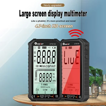 4.7 Inch Multimetru Digital LCD DC/AC Curent de Măsurare de Tensiune Capacitate de Rezistență de Măsurare NCV Tester VS ANENG Multime
