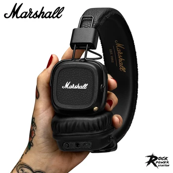 Marshall MAJOR II Bluetooth pe Ureche Căști fără Fir, Căști Bas Profund Pliabil Sport Gaming Headset pentru Muzica Rock Pop