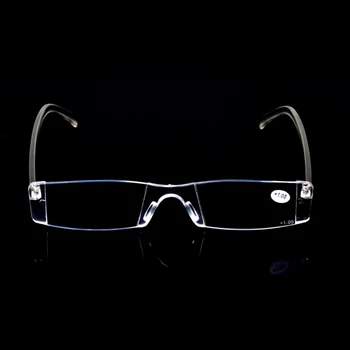 Zilead Transparent Fara rama de Ochelari de Citit Integrat Clar Confortabil Ultra Light Prezbiopie Ochelari de vedere Femei, Bărbați Dioptrie+1 la+4
