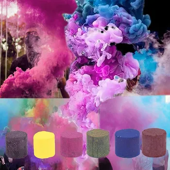 Efect De Colorat Fum Tort Colorate Spray Cu Efect De Fum Show Rotund Tub De Sticla Studio Mașină De Fotografie Jucărie Nunta Petrecere De Halloween