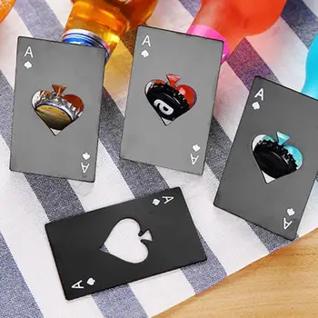 Macaralele Carte De Joc Ace Of Spades Poker Sticla De Sodiu Capac De Bere Deschizator Bar Instrument Cadou Instrumente De Bucatarie & Gadget-Uri
