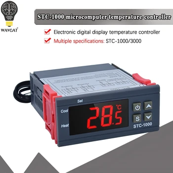 Digital Controler de Temperatura Termostat Termostat incubatorul Releului LED 10A Incalzire Racire STC-1000 STC-3000 12V 24V 220V