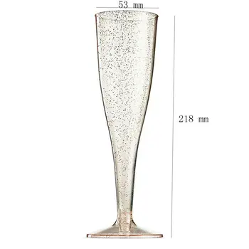 5pcs/set Sampanie Flute din Plastic Bea Cupa Căsătorie Petrecere Cocktail cu Vin Decor Cana de Nunta Prăjire Ochelari de Sărbătoare de Anul Nou Decor