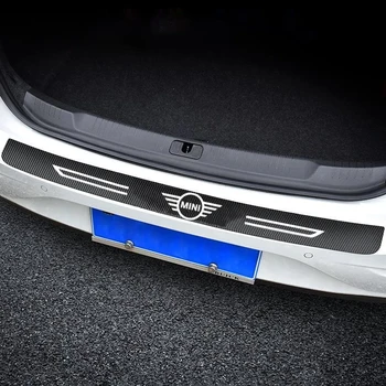 Pentru BMW MINI Cooper S R50 R53 R56 R60 F55 F56 R58 R59 styling Auto 3D Carbon, Portbagaj, Bara de Protecție Spate Autocolante Insigna