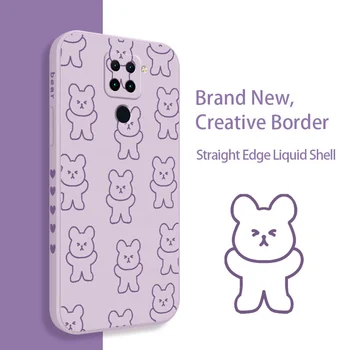 Naughty Bear Telefon Caz Pentru Xiaomi Redmi Note 10 10 9T 9 8 7 Pro MAX Redmi 9 9A K40 K40pro K20 K30 Lichid cu Capac de Silicon