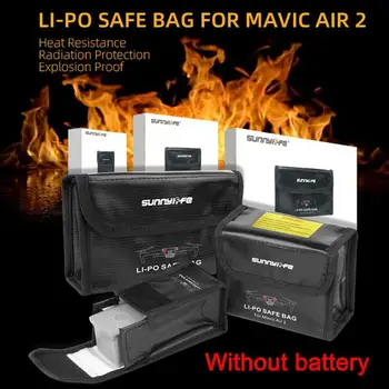 Drona Mavic Air 2 a Bateriei în condiții de Siguranță Sac Lipo Caz de Incendiu Pentru DJI Sac de Depozitare Mavic 2 Accesorii Explozie-dovada Baterie Aer C5V2