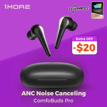 1MORE Comfobuds Pro ANC Anulare a Zgomotului Bluetooth 5.0 TWS Căști fără Fir QuietMax 13.4 mm Bass Dinamic AAC Gaming Headset