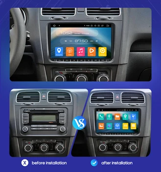 9 INCH Android 10 2din Car Navigator multimidia palid pentru POLO, GOLF 5 6 POLO PASSAT B6 CC, TIGUAN, SCIROCCO, CADDY cu GPS wifi 4G