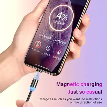 5V2A Rapid de Încărcare Magnetic Cablu Micro USB de Tip C Cablu Pentru Iphone Telefonul Mobil Xiaomi Magnet de Date Incarcator USb Cablu de Sârmă