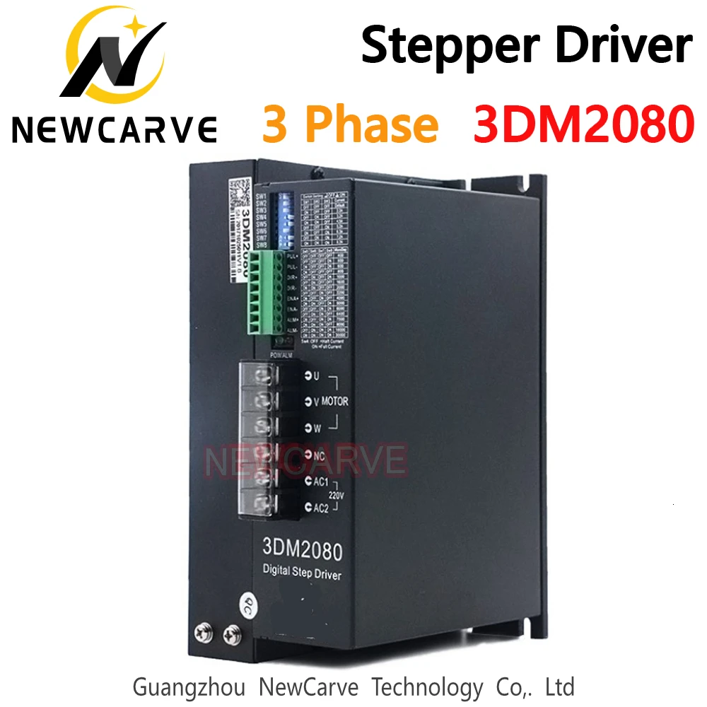 CNC 3 Faze Stepper Driver 3DM2080 Pentru CNC Router 110mm 130mm AC80V-240V Motor 8A NEWCARVE