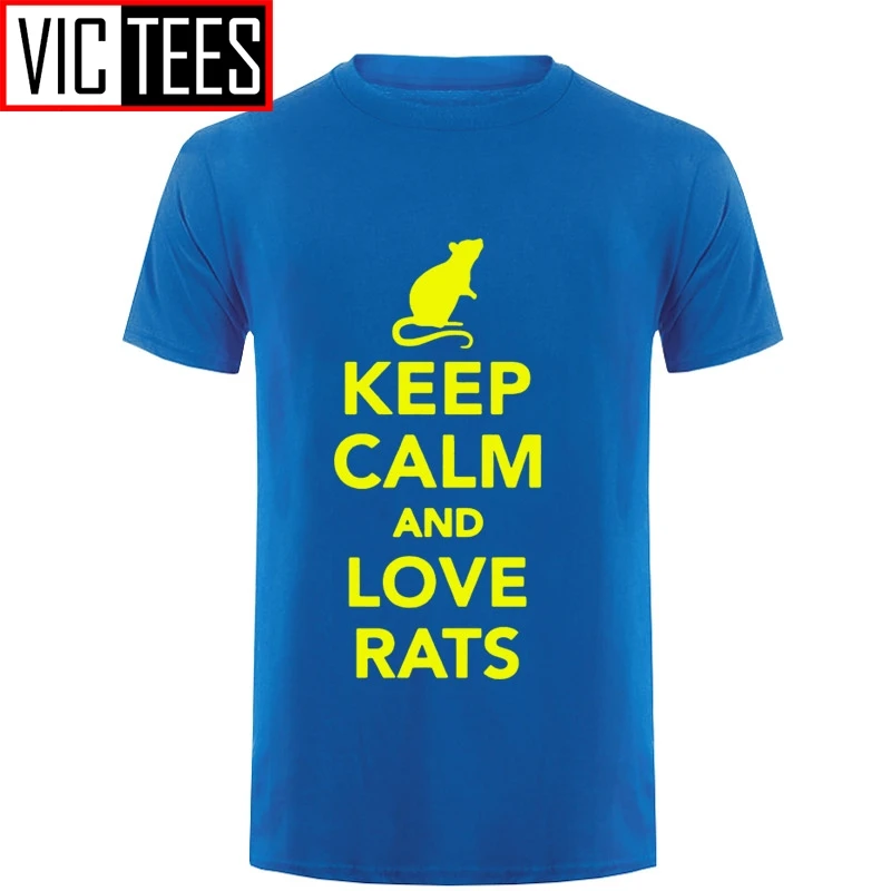 Oamenii Păstrați-vă Calmul Și Iubirea Șobolani Moda casual amuzant T-Shirt