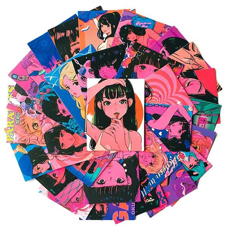 30Pcs/lot coreean Ins Fata Autocolante Scrapbooking Autocolant Decorativ DIY Jurnal Album Stick Eticheta Kawaii Papetărie