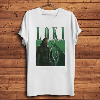 Loki Laufeyson Omagiu tricou Unisex Loki de Dumnezeu Graphic Tee Tom Hiddleston MCU super-Erou Teuri Topuri Supradimensionate
