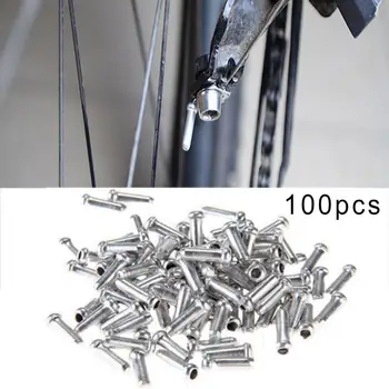 100buc Înaltă Calitate Biciclete de Frână de Viteze Capace Mini Bicicleta Schimbator Frana de Viteze Interioară Cablu Sfaturi Capace Crimps Ferule