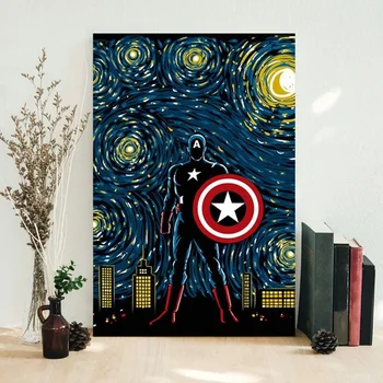 Disney Panza Pictura Avengers Marvel Super-Erou Postere, Printuri Iron Man, Căpitanul America De Arta De Perete Imagini, Decorare Camera Copil