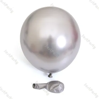 191pcs Macaron Balon Albastru Ghirlanda Decoratiuni Nunta Alb Mat Metal Argint Balon Arc Petrecere Copil de Dus Decor