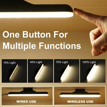 Lampa de birou Agățat Magnetic LED Masă Lampă Pentru Dormitor În Cabinetul Lumina de Veghe Pentru Dulap Garderoba USB Studiu veioze