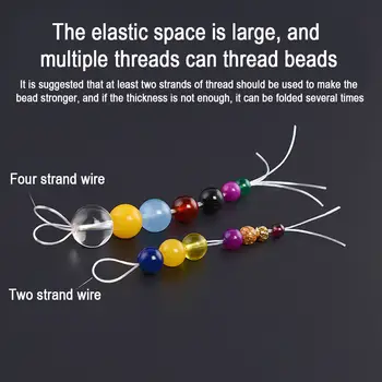 60M Plastic Cristal DIY ștrasuri din Mărgele Întinde Corzile Elastice Linie de Bijuterii de Luare de Aprovizionare Șir de Sârmă jeweleri firul Șir Fir