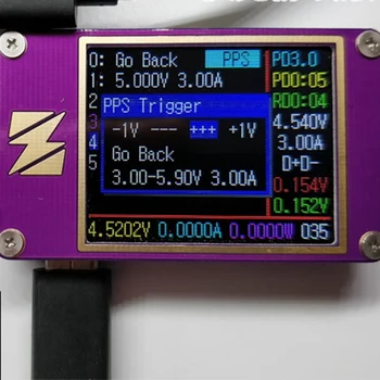 ZY1280 USB Curent Tensiune Capacitate de Încărcare Rapidă QC4+PD3.0 2.0 PPS IFM Tester PPS