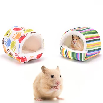 Hamster arici moale pad pat șobolan cobai casa cuib mic cușcă de animale