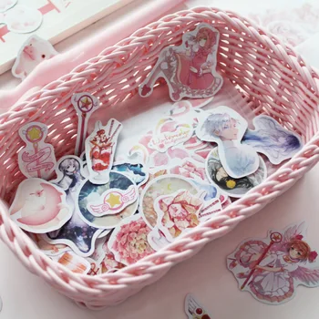 Drăguț Jurnal Pachet De Stickere Cardcaptor Sakura Estetice Papetărie Drăguț Decor Copil Hârtie Autocolante Scrapbooking Album Deco