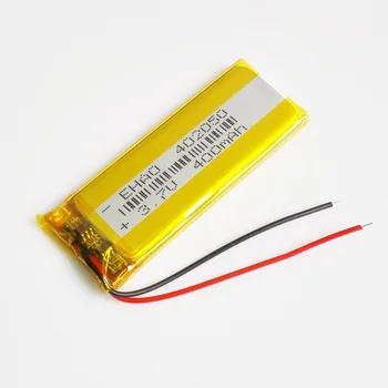 3.7 V 400mAh Litiu-Polimer LiPo Baterie Reîncărcabilă EHAO 402050 de Alimentare Pentru Mp3, GPS, PSP Bluetooth