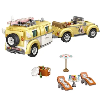 2228PCS LOZ Blocuri Mini Wagon combi Model Cărămizi de Construcție pentru Copii Cadouri Jucărie Distractiv pentru Copii Brinquedos Băiat 1130