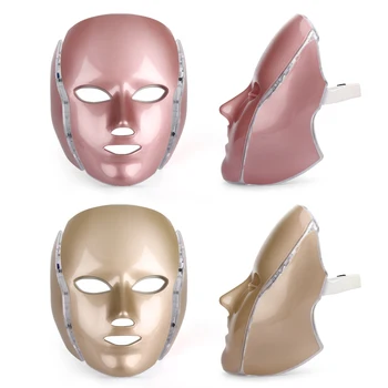 7 Culori LED Masca Faciala cu Gât de Întinerire a Pielii Anti-againg Albire a Pielii Terapie Masca de Fata cosmetice de Ingrijire a Dispozitivului Fără Cutie
